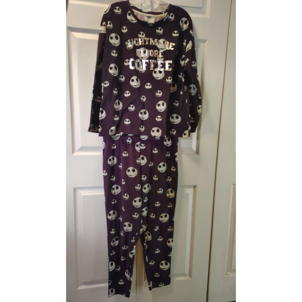 Disney's The Nightmare Before Christmas "Nightmare Before Coffee" Pajama Set L